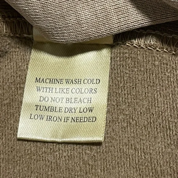 True Grit LA Casual Stylish Quarter Zip-Up Long Sleeve Polo, Men’s Sz L, Brown - Picture 6 of 6